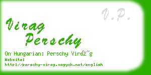 virag perschy business card